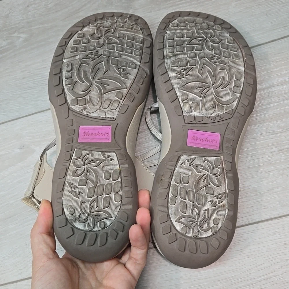 Skechers Women Memory Foam Sandals Shoes Sz 10